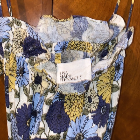 Linen Lisa Marie Fernandez maxi/dress with tie . - Picture 2 of 8